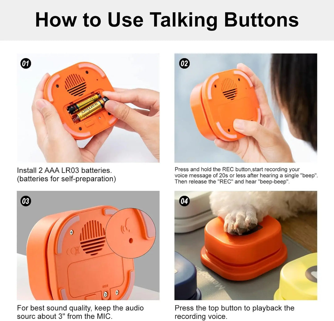 Dog Training Record Button