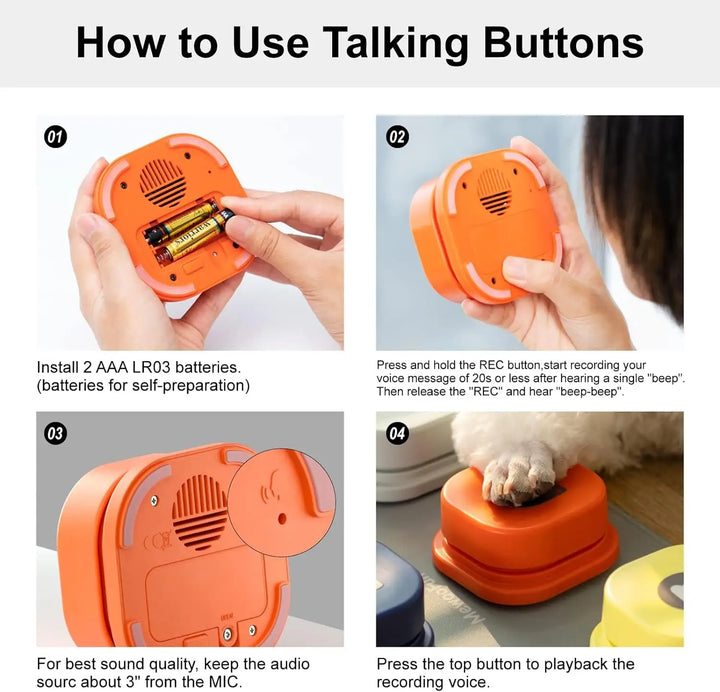 Dog Training Record Button