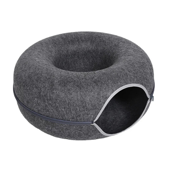 Interactive Tunnel Donut Pet Bed