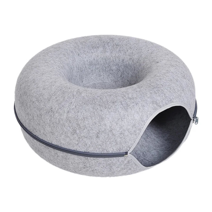 Interactive Tunnel Donut Pet Bed
