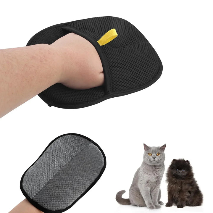 Double-Sided Static Cat Grooming Gloves